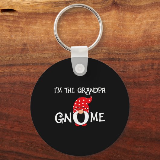 I'm The Grandpa Gnome Funny Christmas Gnome Sleutelhanger (Voorkant)