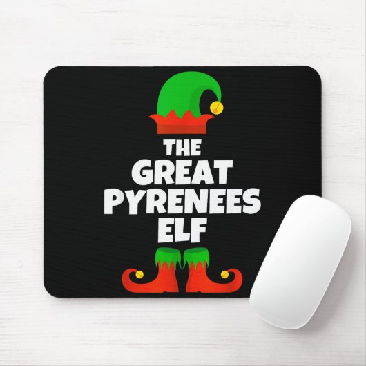 I'm The Great Pyrenees Elf Family Pajama Christmas Muismat (Met muis)