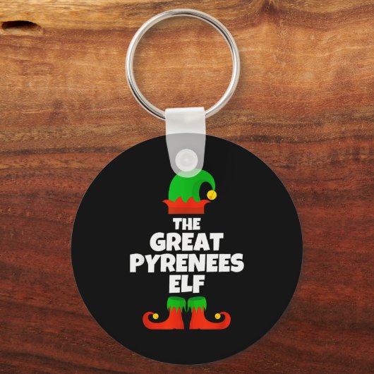 I'm The Great Pyrenees Elf Family Pajama Christmas Sleutelhanger (Voorkant)