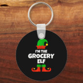 I'm The Grocery Elf Family Pajama Christmas Funny Sleutelhanger (Voorkant)