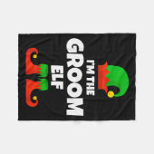 I'm The Groom Elf Family Pajama Christmas Funny  Fleece Deken (Voorkant (Horizontaal))