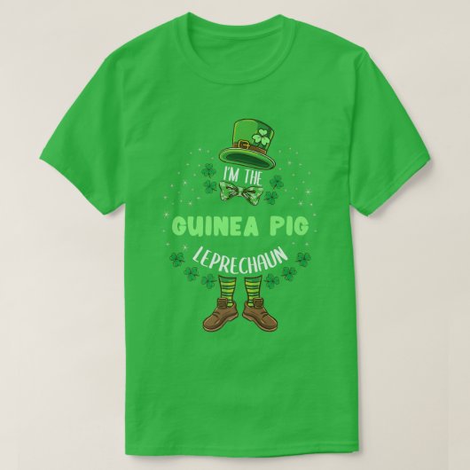 Im The Guinea Pig Leprechaun St Patrick Day T-shirt (Design voorkant)