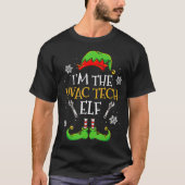 Im The HVAC Tech Elf Kerstmis T-shirt (Voorkant)