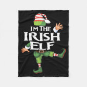 Im The Irish Elf Christmas Eve Xmas Elf Squad Cos  Fleece Deken (Voorkant)