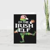 Im The Irish Elf Christmas Eve Xmas Elf Squad Cos Kaart (Voorkant)