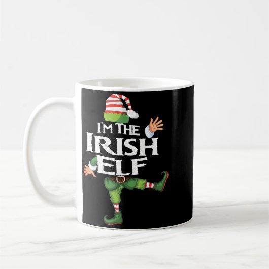 Im The Irish Elf Christmas Eve Xmas Elf Squad Cos  Koffiemok (Links)
