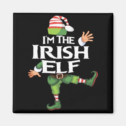 Im The Irish Elf Christmas Eve Xmas Elf Squad Cos  Magneet (Voorkant)