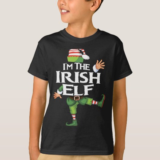 Im The Irish Elf Christmas Eve Xmas Elf Squad Cos T-shirt (Voorkant)