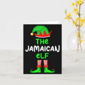 I'm The Jamaican Elf Jamaica Christmas Funny Pajam Kaart (Gele Bloem)