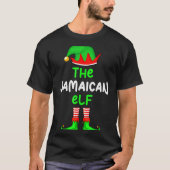 I'm The Jamaican Elf Jamaica Christmas Funny Pajam T-shirt (Voorkant)