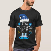 Im The Jewish Elf Funny Hanukkah 	 Chanukah Festiv T-shirt (Voorkant)