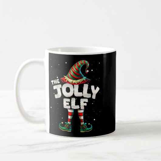 I'm The Jolly Elf Family Matching Group Christmas Koffiemok (Links)