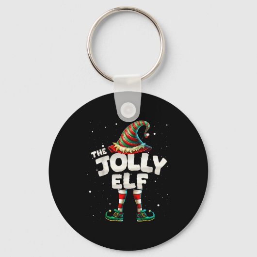 I'm The Jolly Elf Family Matching Group Christmas  Sleutelhanger (Voorkant)
