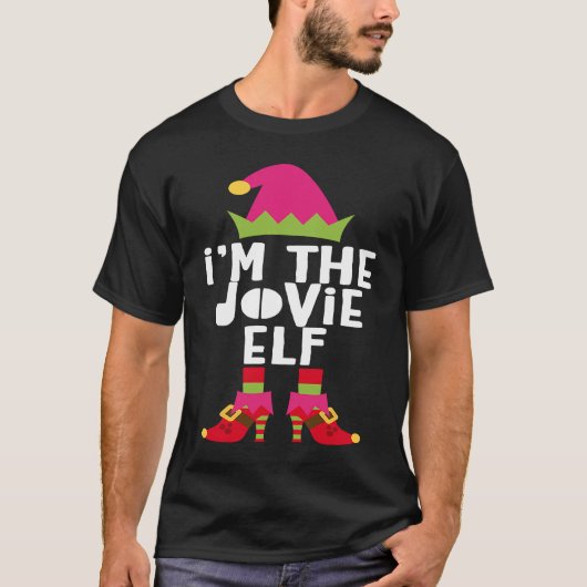 I'm The Jovie Elf  Matching Christmas Costume T-shirt (Voorkant)