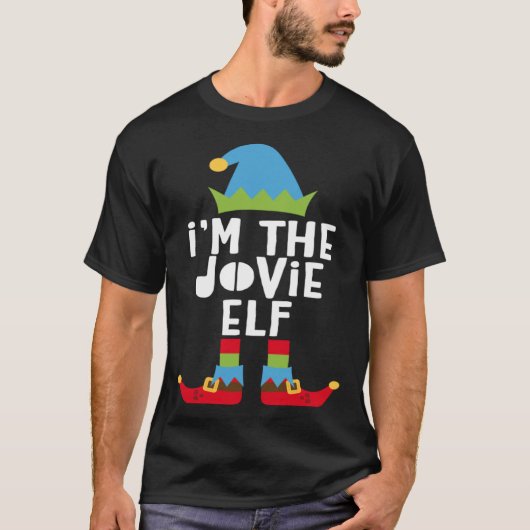 I'm The Jovie Elf  Matching Christmas Costume T-shirt (Voorkant)