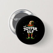 I'm The Joyful Elf Family Matching Group Christmas Ronde Button 5,7 Cm (Voorkant /achterkant)