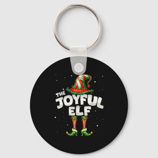 I'm The Joyful Elf Family Matching Group Christmas Sleutelhanger (Voorkant)