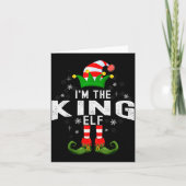 I'm The King Elf Christmas Family Pjs Costume  Kaart (Voorkant)