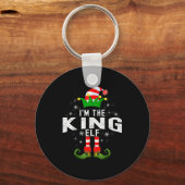 I'm The King Elf Christmas Family Pjs Costume  Sleutelhanger (Voorkant)