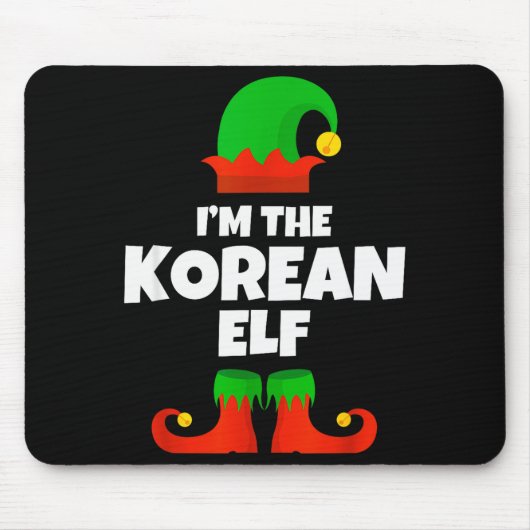 I'm The Korean Elf Family Pajama Christmas Funny K Muismat (Voorkant)
