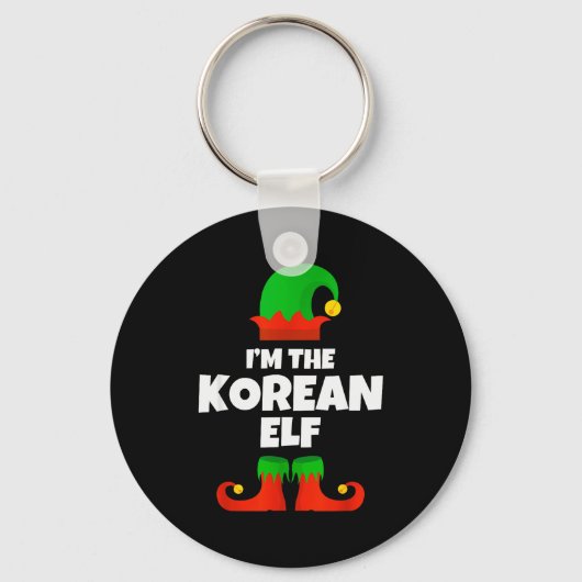 I'm The Korean Elf Family Pajama Christmas Funny K Sleutelhanger (Voorkant)