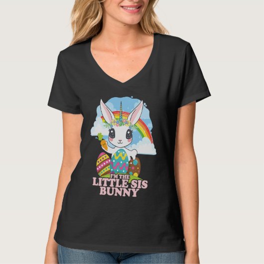 I'm The Little Sis Bunny Family Matching Easter Un T-shirt (Voorkant)
