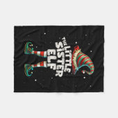 I'm The Little Sister Elf Family Matching Group Ch Fleece Deken (Voorkant (Horizontaal))