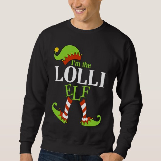 I'm The LOLLI Elf Family Group Matching PJ Christm Trui (Voorkant)