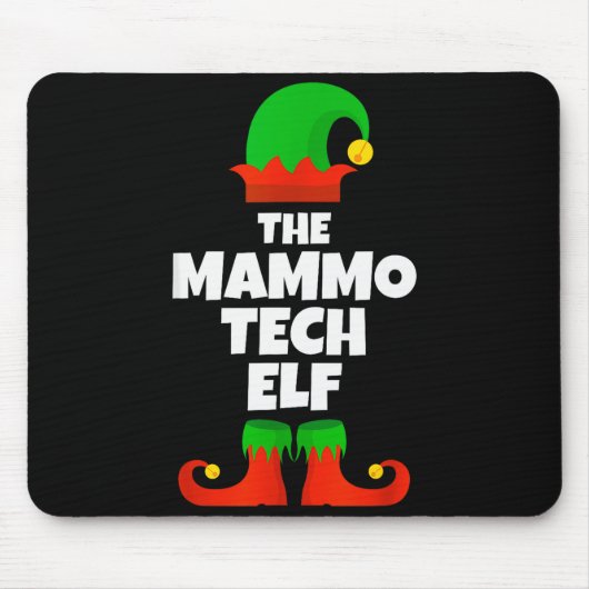 I'm The Mammo Tech Elf Family Pajama Christmas Mam Muismat (Voorkant)
