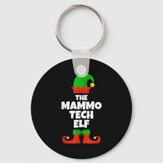 I'm The Mammo Tech Elf Family Pajama Christmas Mam Sleutelhanger (Voorkant)