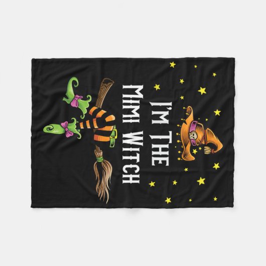 Im The Mimi Witch Halloween Matching Group Costume Fleece Deken (Voorkant (Horizontaal))
