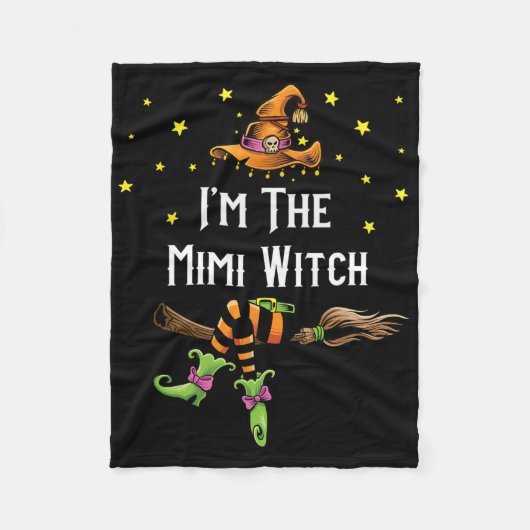 Im The Mimi Witch Halloween Matching Group Costume Fleece Deken (Voorkant)
