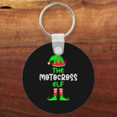I'm The Motocross Elf Dirt Bike Christmas Matching Sleutelhanger (Voorkant)