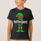 I'm The Motocross Elf Dirt Bike Christmas Matching T-shirt (Voorkant)
