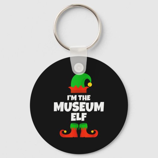 I'm The Museum Elf Family Pajama Christmas Funny Sleutelhanger (Voorkant)