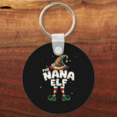 I'm The Nana Elf Family Matching Group Christmas Sleutelhanger (Voorkant)