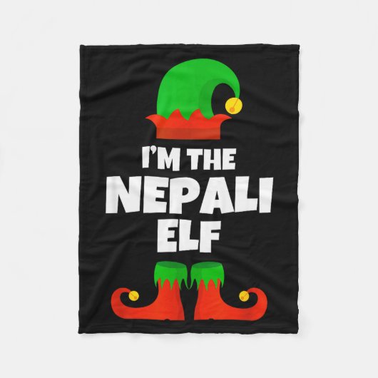 I'm The Nepali Elf Family Pajama Christmas Funny N Fleece Deken (Voorkant)