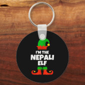 I'm The Nepali Elf Family Pajama Christmas Funny N Sleutelhanger (Voorkant)