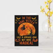 I'm The Noni Witch Like A Normal Grandma Halloween Kaart (Gele Bloem)