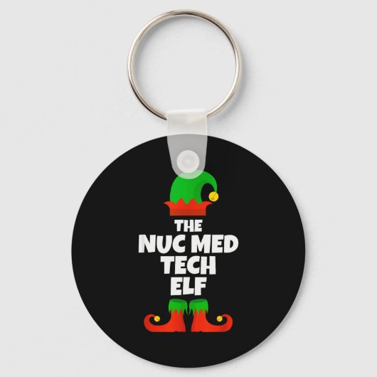 I'm The Nuc Med Tech Elf Family Pajama Christmas F Sleutelhanger (Voorkant)