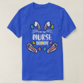 Im the Nurse Bunny Cute Easter Matching Family Rab T-shirt (Design voorkant)
