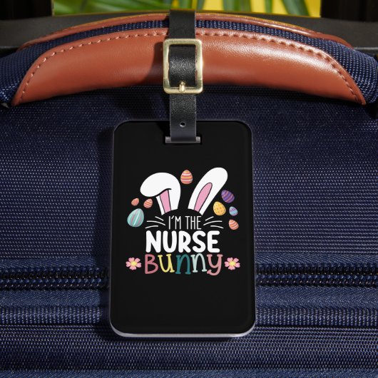 I'm The Nurse Bunny Easter Matching Bagagelabel (Voorkant Insitu 2)