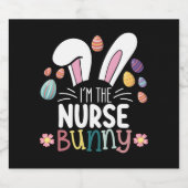 I'm The Nurse Bunny Easter Matching Bier Etiket (Enkel label)