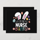 I'm The Nurse Bunny Easter Matching Briefkaart (Voorkant / Achterkant)