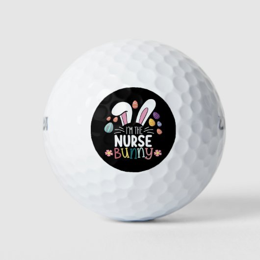 I'm The Nurse Bunny Easter Matching Golfballen (Voorkant)