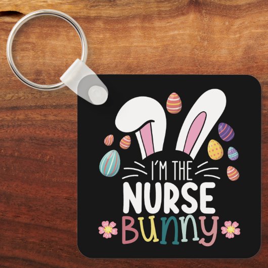 I'm The Nurse Bunny Easter Matching Sleutelhanger (Voorkant)