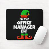 I'm The Office Manager Elf Family Pajama Christmas Muismat (Met muis)