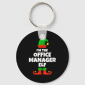 I'm The Office Manager Elf Family Pajama Christmas Sleutelhanger (Voorkant)