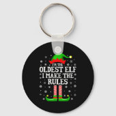 I'm The Oldest Elf Funny Christmas Family Matching Sleutelhanger (Voorkant)