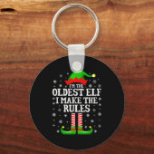 I'm The Oldest Elf Funny Christmas Family Matching Sleutelhanger (Voorkant)